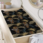 Vintage Tropical Tiger Pattern Print Changing Pad Cover