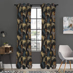 Vintage Tropical Tiger Pattern Print Curtain