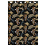 Vintage Tropical Tiger Pattern Print Curtain