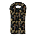 Vintage Tropical Tiger Pattern Print Double Neoprene Wine Tote