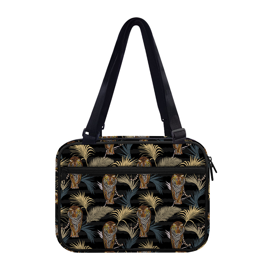 Vintage Tropical Tiger Pattern Print Double Strap Bible Bag
