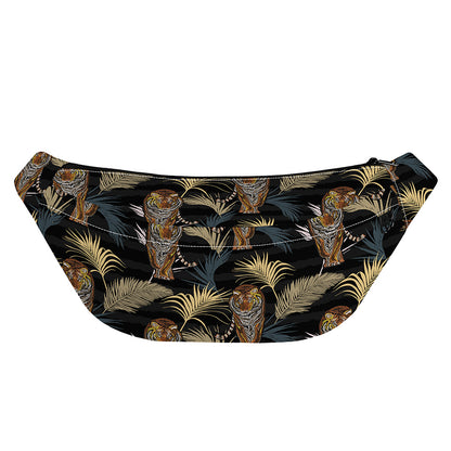Vintage Tropical Tiger Pattern Print Fanny Pack