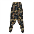 Vintage Tropical Tiger Pattern Print Hammer Pants
