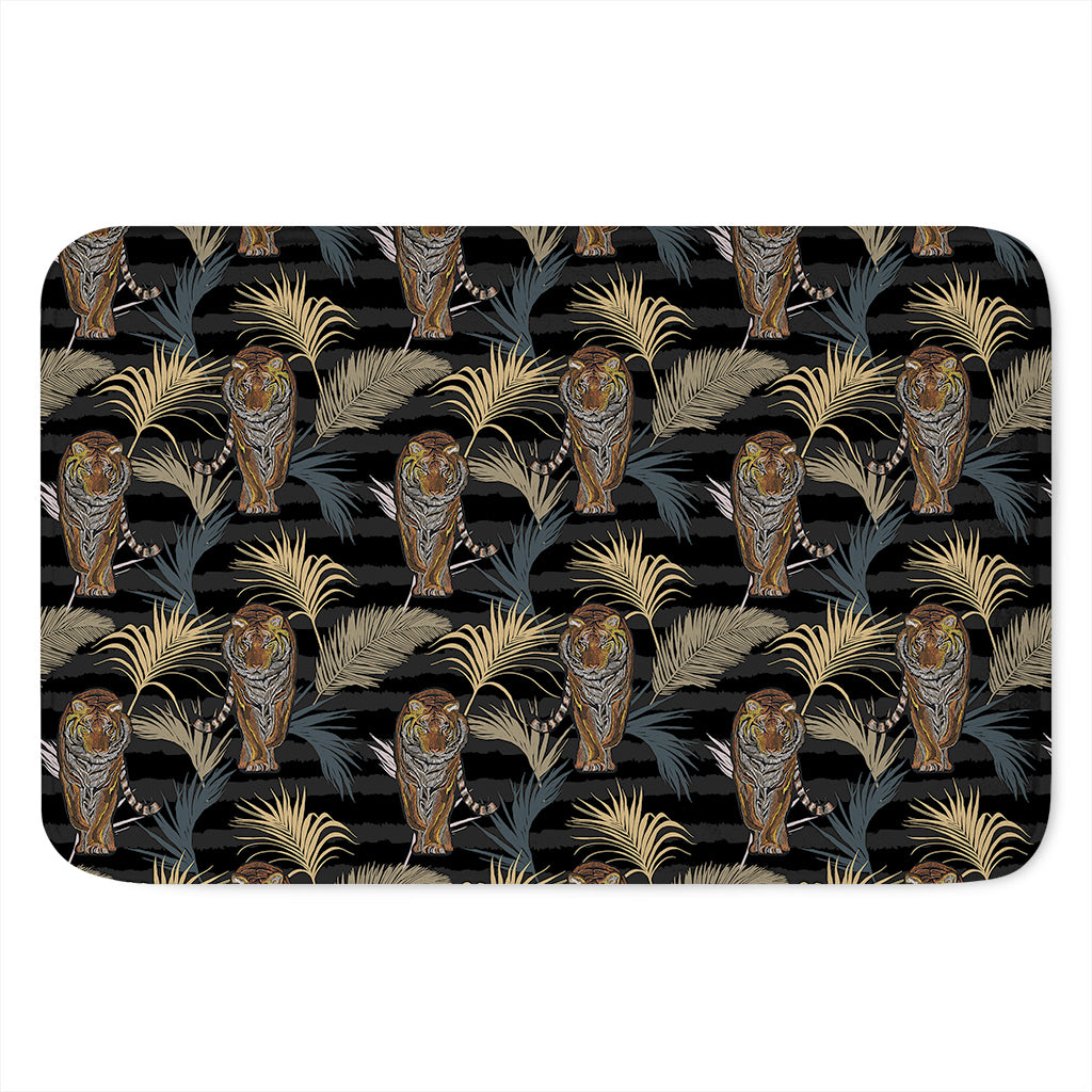 Vintage Tropical Tiger Pattern Print Indoor Door Mat