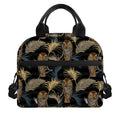 Vintage Tropical Tiger Pattern Print Insulated Lunch Bag