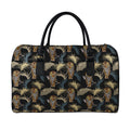 Vintage Tropical Tiger Pattern Print Leather Duffel Bag