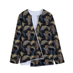 Vintage Tropical Tiger Pattern Print Long Sleeve Short Coat