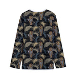 Vintage Tropical Tiger Pattern Print Long Sleeve Short Coat