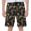 Vintage Tropical Tiger Pattern Print Men's Beach Shorts