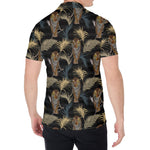 Vintage Tropical Tiger Pattern Print Men's Shirt