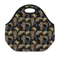 Vintage Tropical Tiger Pattern Print Neoprene Lunch Bag