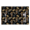 Vintage Tropical Tiger Pattern Print Placemat