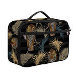 Vintage Tropical Tiger Pattern Print Portable Lunch Bag
