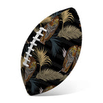 Vintage Tropical Tiger Pattern Print Rugby Ball