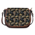 Vintage Tropical Tiger Pattern Print Saddle Bag