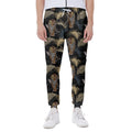 Vintage Tropical Tiger Pattern Print Joggers