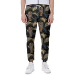 Vintage Tropical Tiger Pattern Print Scuba Joggers