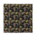 Vintage Tropical Tiger Pattern Print Silk Bandana