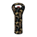 Vintage Tropical Tiger Pattern Print Single Neoprene Wine Tote
