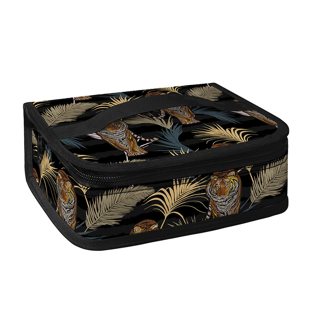 Vintage Tropical Tiger Pattern Print Small Lunch Bag