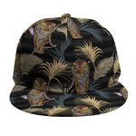 Vintage Tropical Tiger Pattern Print Snapback Cap