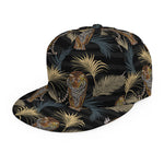 Vintage Tropical Tiger Pattern Print Snapback Cap