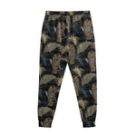 Vintage Tropical Tiger Pattern Print Sweatpants