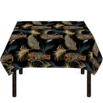 Vintage Tropical Tiger Pattern Print Tablecloth