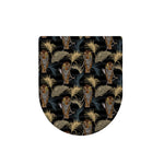 Vintage Tropical Tiger Pattern Print Toilet Lid Cover