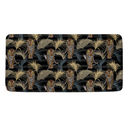 Vintage Tropical Tiger Pattern Print Towel