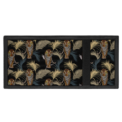 Vintage Tropical Tiger Pattern Print Trifold Wallet
