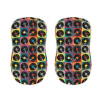 Vintage Vinyl Records Pattern Print Bar Stool Covers
