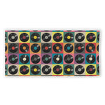 Vintage Vinyl Records Pattern Print Beach Towel