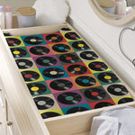 Vintage Vinyl Records Pattern Print Changing Pad Cover