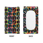 Vintage Vinyl Records Pattern Print Changing Pad Cover