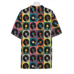 Vintage Vinyl Records Pattern Print Hawaiian Shirt