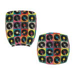 Vintage Vinyl Records Pattern Print Office Chair Cover