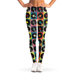 Vintage Vinyl Records Pattern Print Women's Leggings