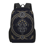 Vintage Virgo Zodiac Sign Print 17 Inch Backpack