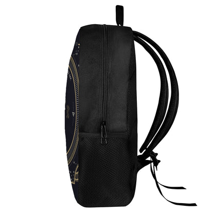 Vintage Virgo Zodiac Sign Print 17 Inch Backpack
