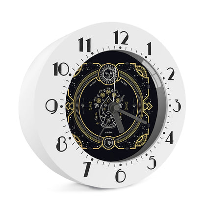 Vintage Virgo Zodiac Sign Print Alarm Clock