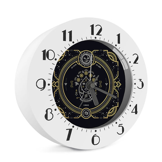 Vintage Virgo Zodiac Sign Print Alarm Clock