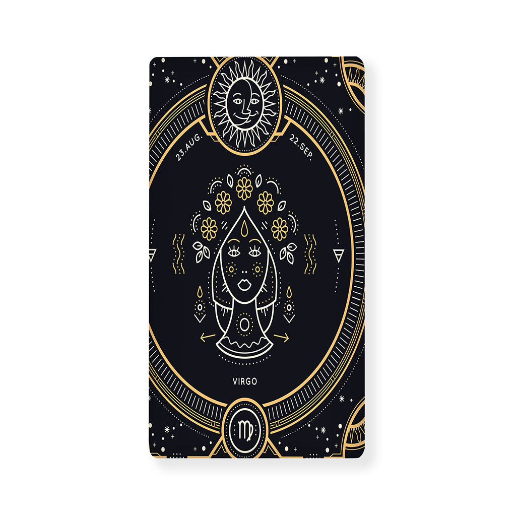 Vintage Virgo Zodiac Sign Print Baby Crib Sheet