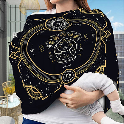 Vintage Virgo Zodiac Sign Print Baby Seat Cover
