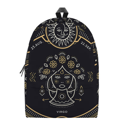 Vintage Virgo Zodiac Sign Print Backpack