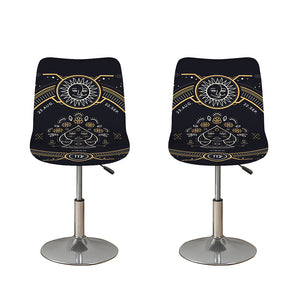 Vintage Virgo Zodiac Sign Print Bar Stool Covers