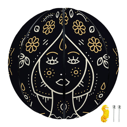 Vintage Virgo Zodiac Sign Print Basketball