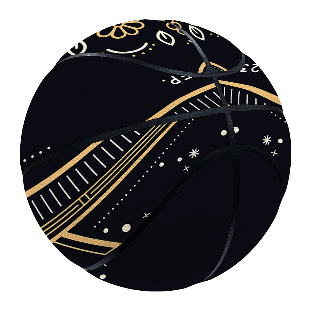 Vintage Virgo Zodiac Sign Print Basketball