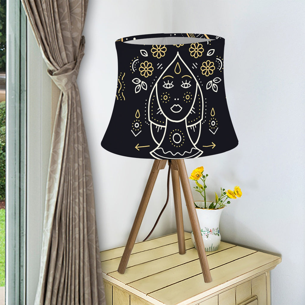 Vintage Virgo Zodiac Sign Print Bell Lamp Shade