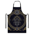 Vintage Virgo Zodiac Sign Print Bib Apron With Pocket